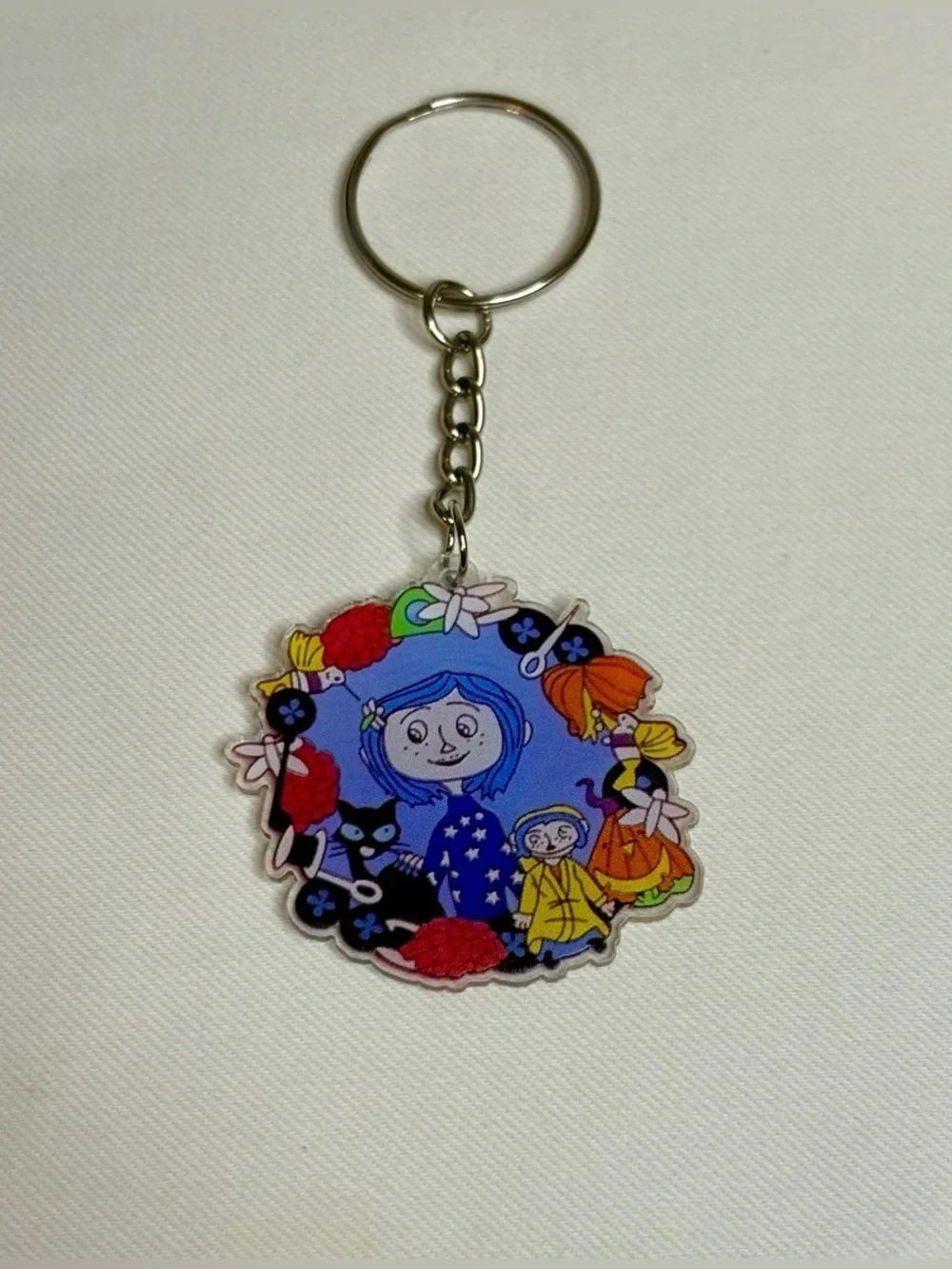 Handmade Coraline Keychain